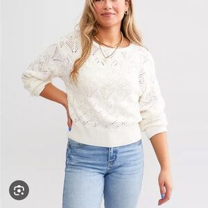 Z Supply Kasia Cropped Sweater S NWOT